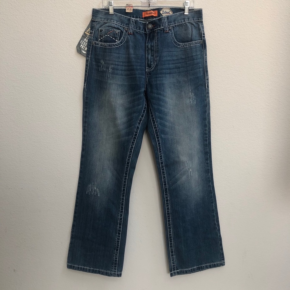 PETROL REG BOOT FIT JEANS